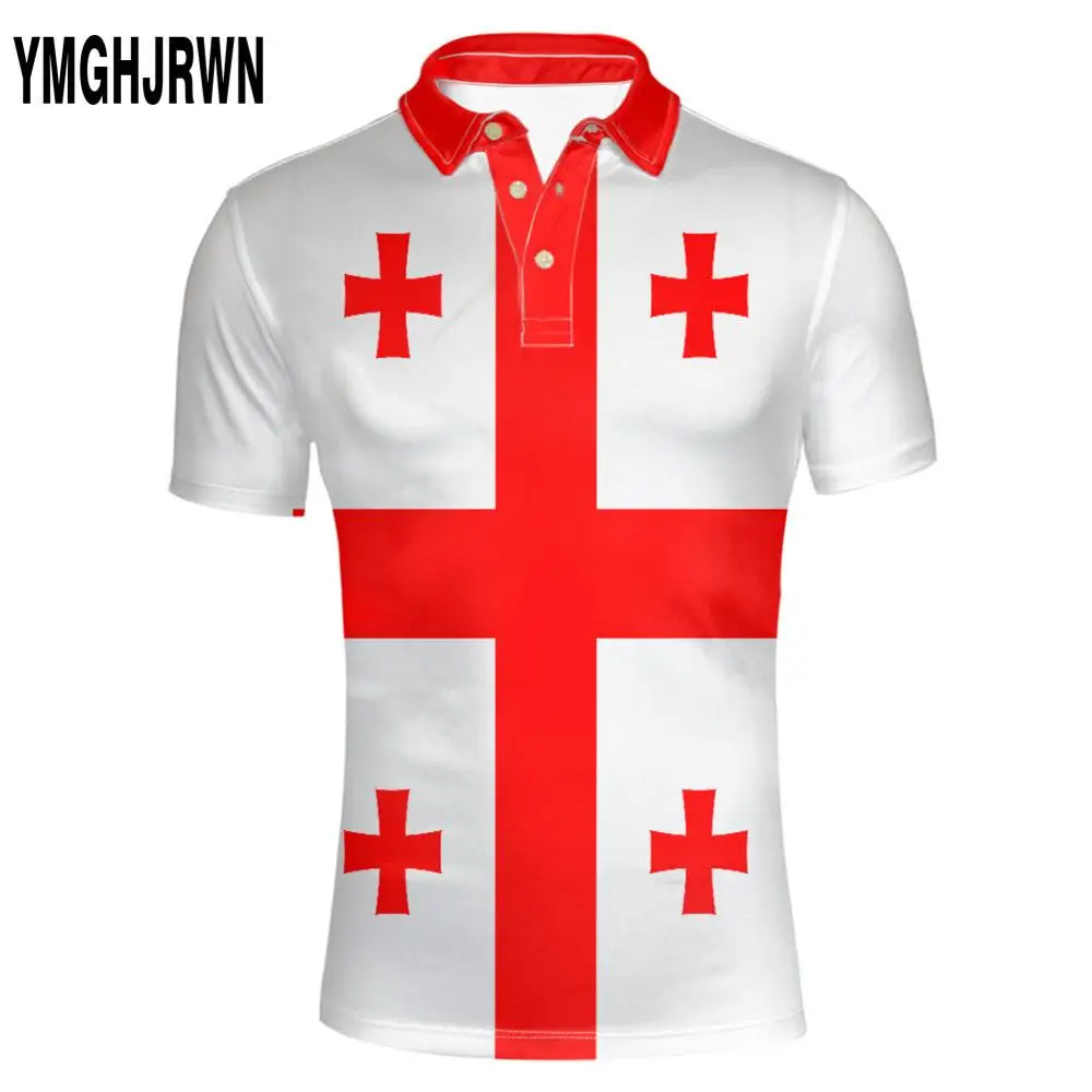 GEORGIA shirt diy free custom made name number geo Polo shirt nation flag ge georgian country print photo logos clothing