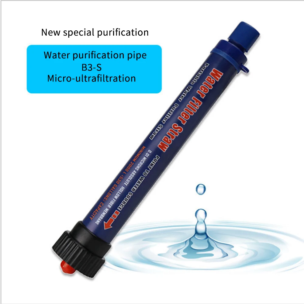 

Outdoor Water Purifier Water Filter Straw Imprint Filtration System Camping Travel Portable Water Purifier Outdoor Survival Tool