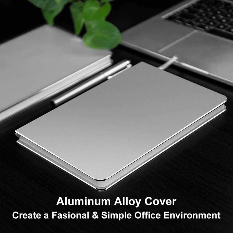 Блокнот для записей с алюминиевым покрытием дневник мягкой копией металлический