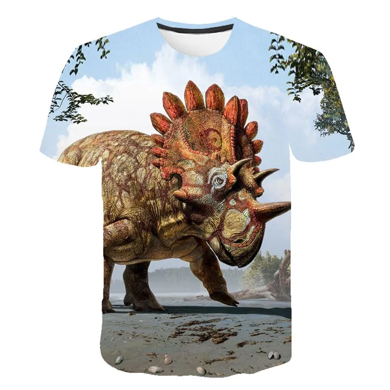 

3D Dinosaur T Shirt Kids Printed Cool Funny Summer Jurassic Tops Cartoon Boys Girls Tees Clothes Fashion Casual Short Sleeve