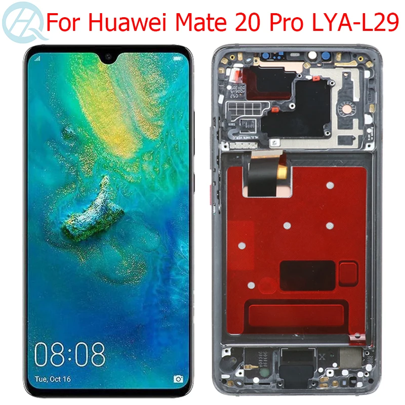 Оригинальный Mate 20Pro LCD для Huawei 20 Pro дисплей с рамкой отпечатков пальцев 6 39 &quotMate LYA