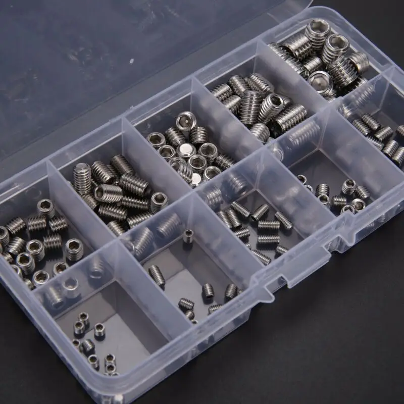 

Parts Fixing Screws 200pcs Stainless Steel Socket Cap Assortment With Box