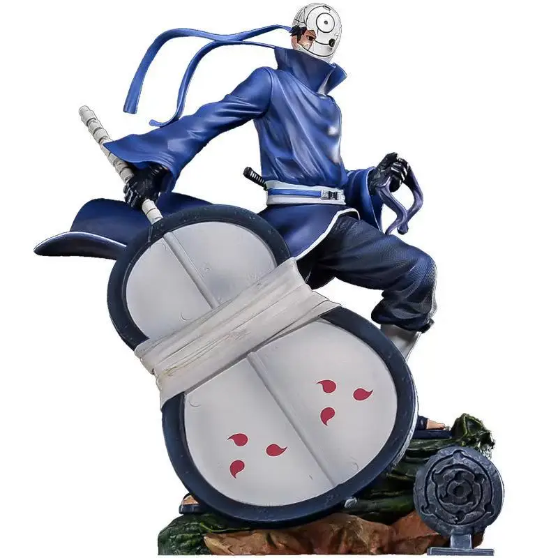 

Eworld Narutoo Anime 1/8 Schaal Painted Figuur Twee Hoofd Battle Versie Uchiha Obito Actie Pvc Figuur Speelgoed Brinquedos 28Cm