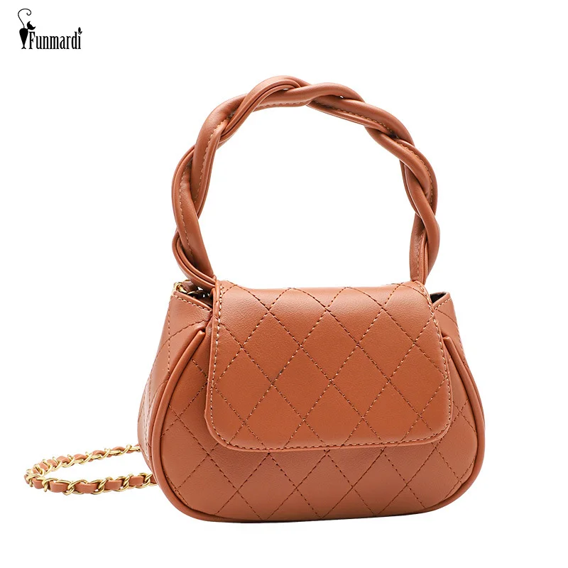 

Ansloth Women Bags 2021 Luxury Handbag Fashion Leather Crossbody Bag Shoulder Bag Casual Diamond Lattice Chain Small Bag HPS1105