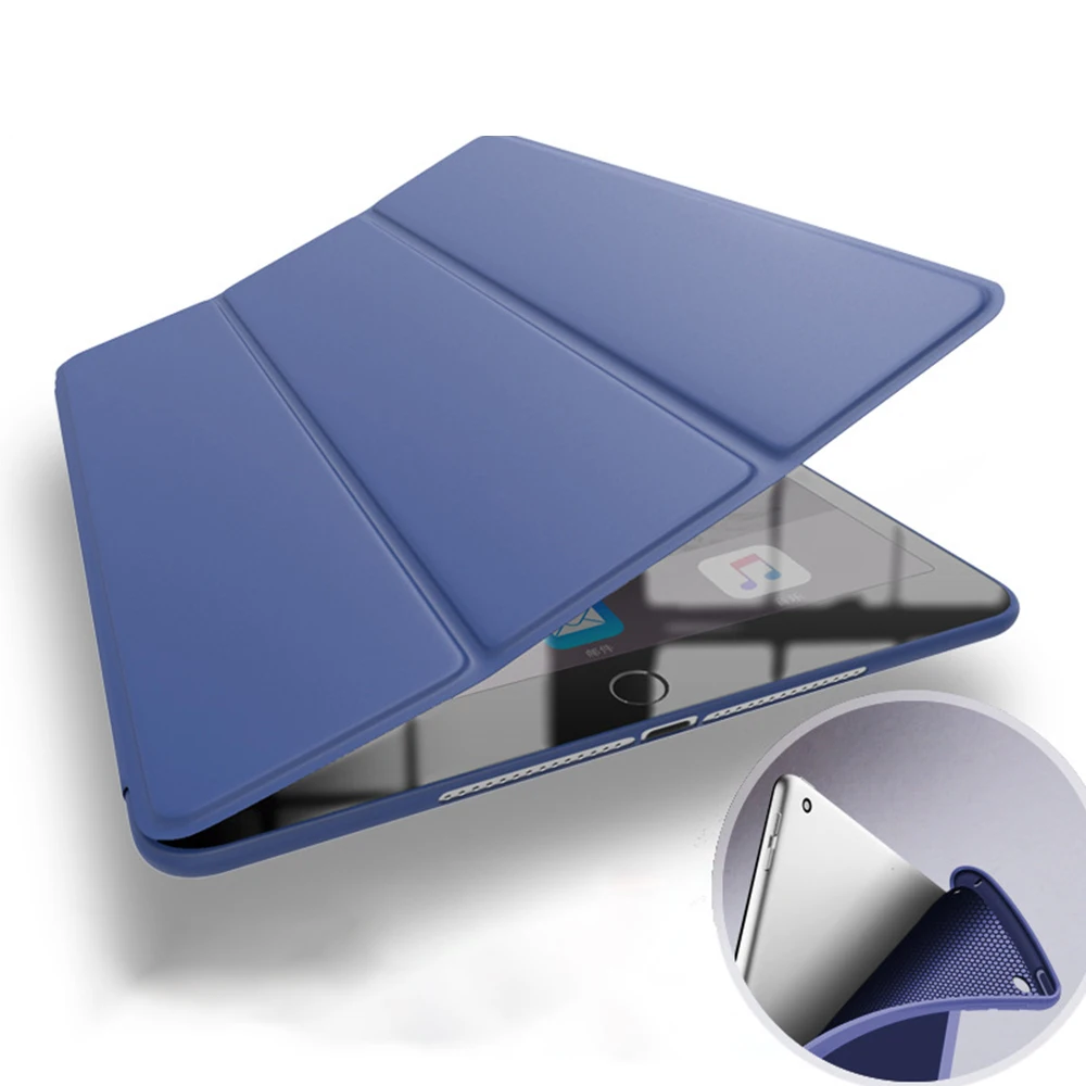 Силиконовый умный защитный чехол Магнитный для iPad Mini 1 2 3 7 9 дюйма с кронштейном