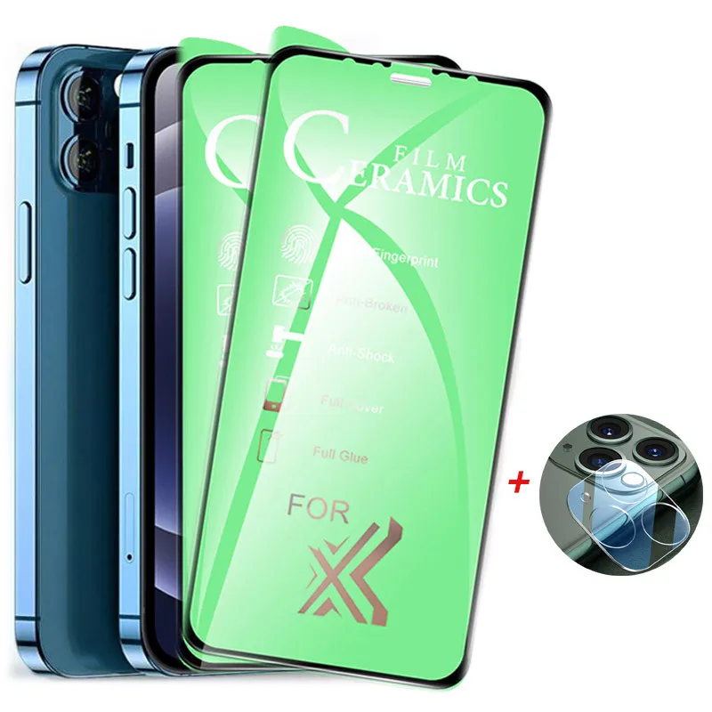 iphone14pro Ceramic Screen Protector For iPhone 14 Pro Max iphon 13 11 12 Mini Soft Protective Glass Iphone14 Plus Front Film