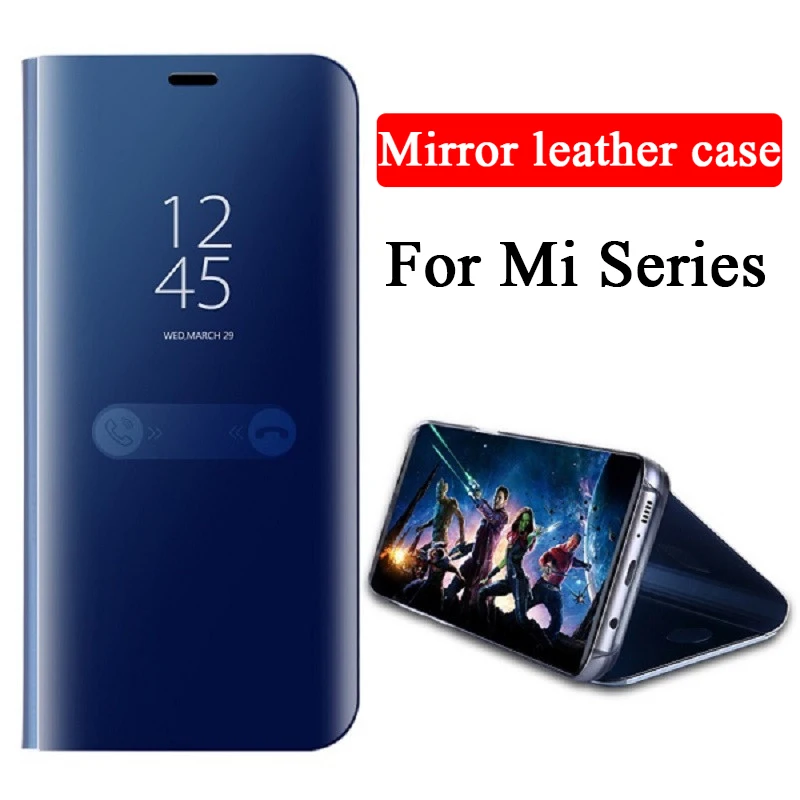 3D смарт кожаный флип зеркало заднего вида чехол для Xiao mi Pocophone F1 F2 mi CC9 CC9e 6 6X8 9 Se 9T Pro mi 9t A2 A3 Lite mi x 2 Max 3