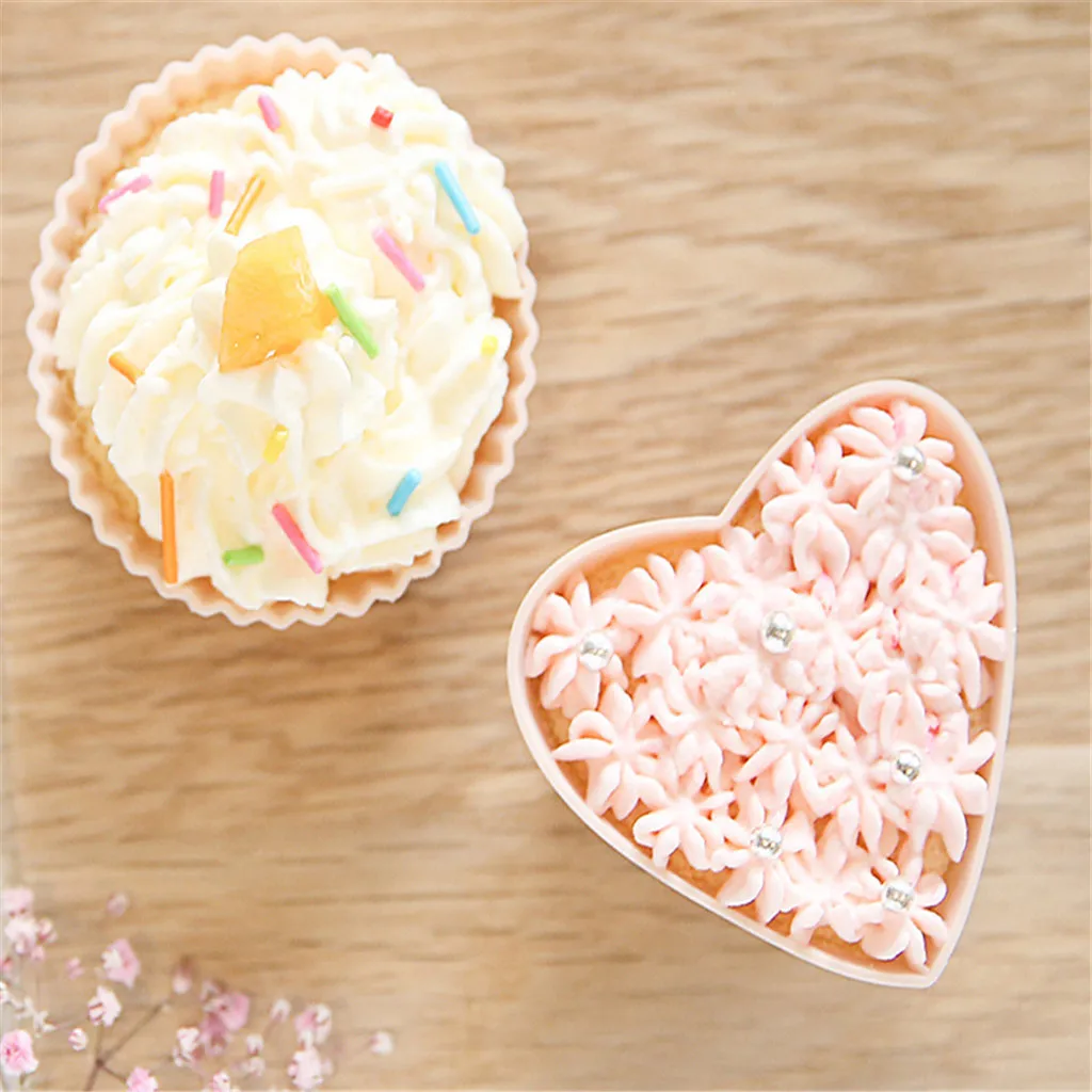 6 шт. бумажные вкладыши для кексов чехлы маффинов чашка торт луна коробка торта