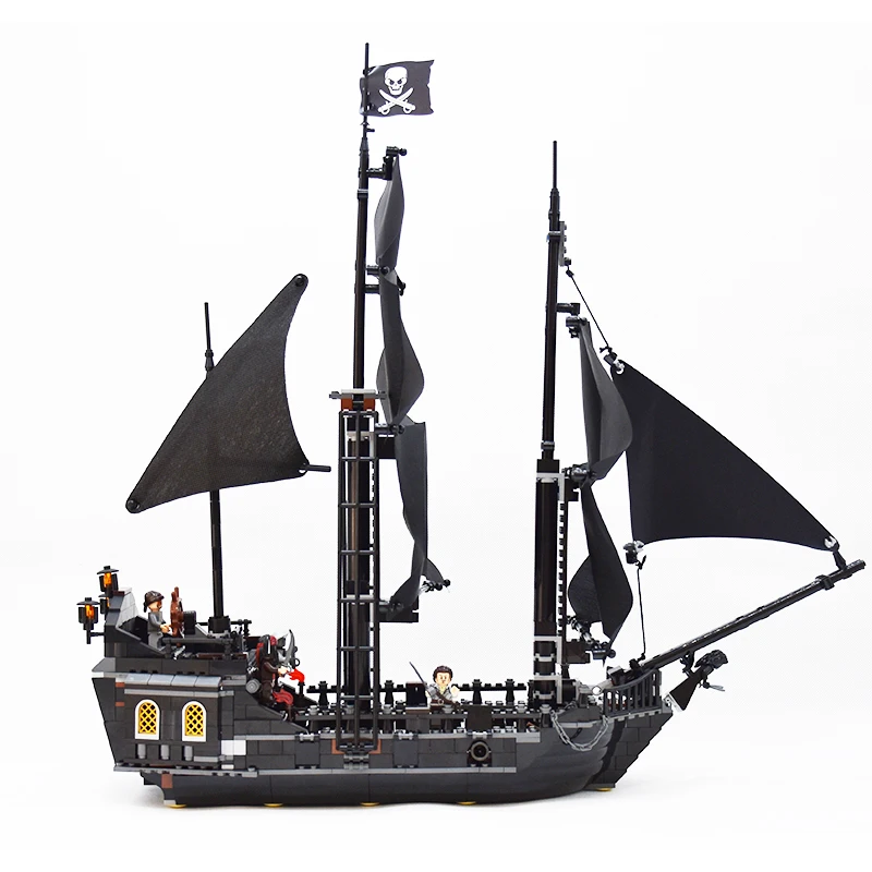 16006 804pcs Pirates the Caribbean The 4184 Black Pearl Building Blocks Bricks Children's educational toys