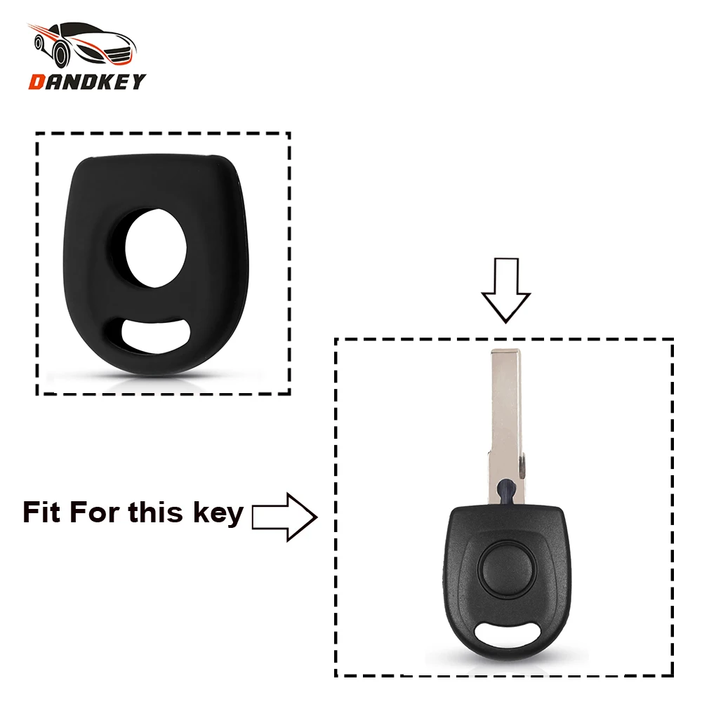 

Силиконовый чехол для транспондерного ключа Dandkey, чехол для Vw, Volkswagen, Polo, Skoda, Passat, Golf, Seat Ibiza, Leon, SKODA Octavia, Trans