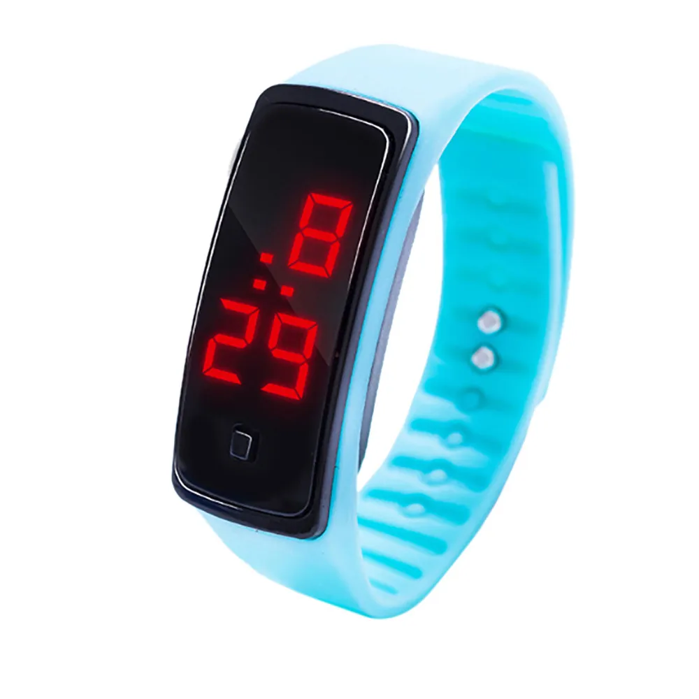 

Digital Watch Woman Led Digital Display Bracelet Watch Men Students Silica Gel Mens Sports Watch Montre Sport Femme