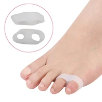 2pcs little toe varus separator overlapping toes bunion blister pain relief toe straightener protector foot care tool