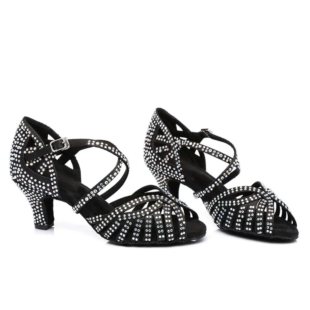 Туфли HROYL женские для латиноамериканских танцев босоножки бальных сальсы самбы