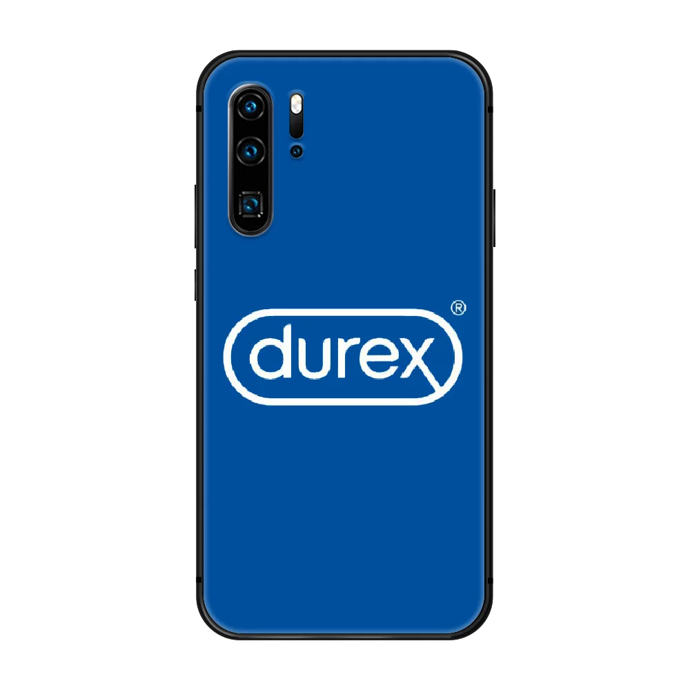 

Durex Phone Case Cover Hull For Huawei P8 P9 P10 P20 P30 P40 Lite Pro Plus smart Z 2019 black back pretty prime tpu cell cover
