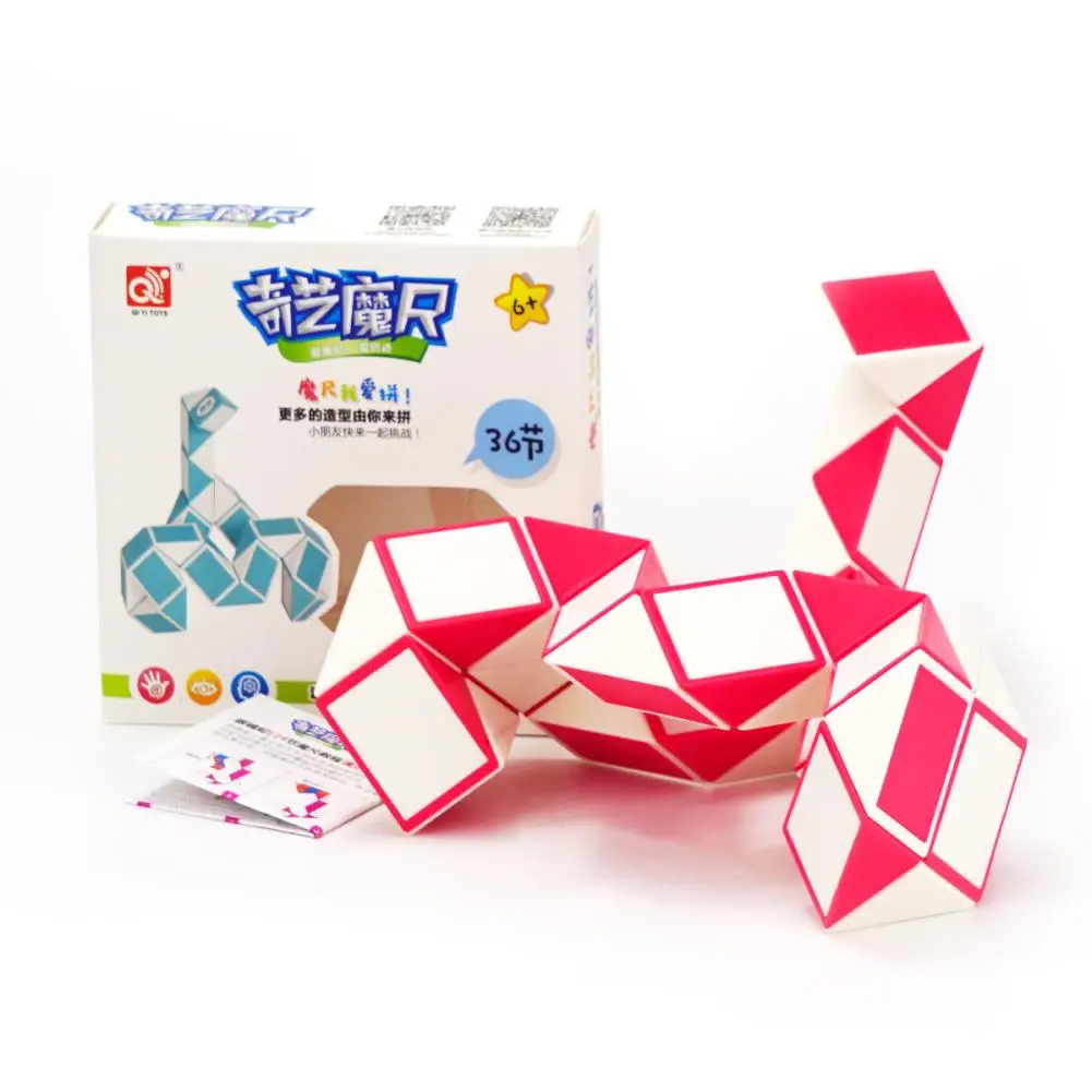 

Qiyi 36 Segment Magic Rule Snake Cubes Elastic Changed Twist Transformable Kid Puzzle Toy For Children
