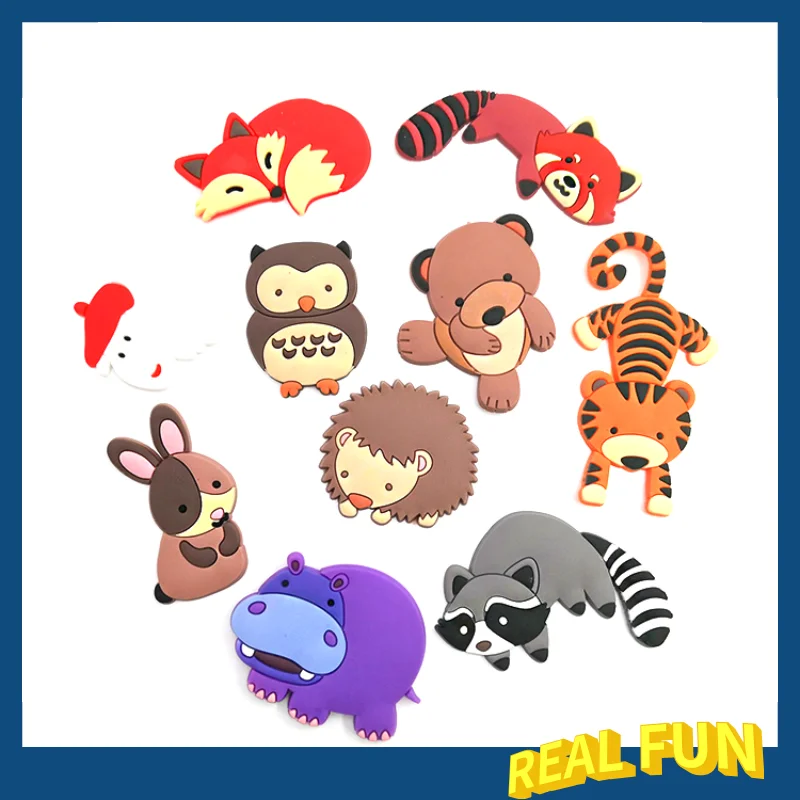 

Custom 3D Cute Cartoon Animal Soft Rubber PVC Fridge Magnets for Kids Gifts