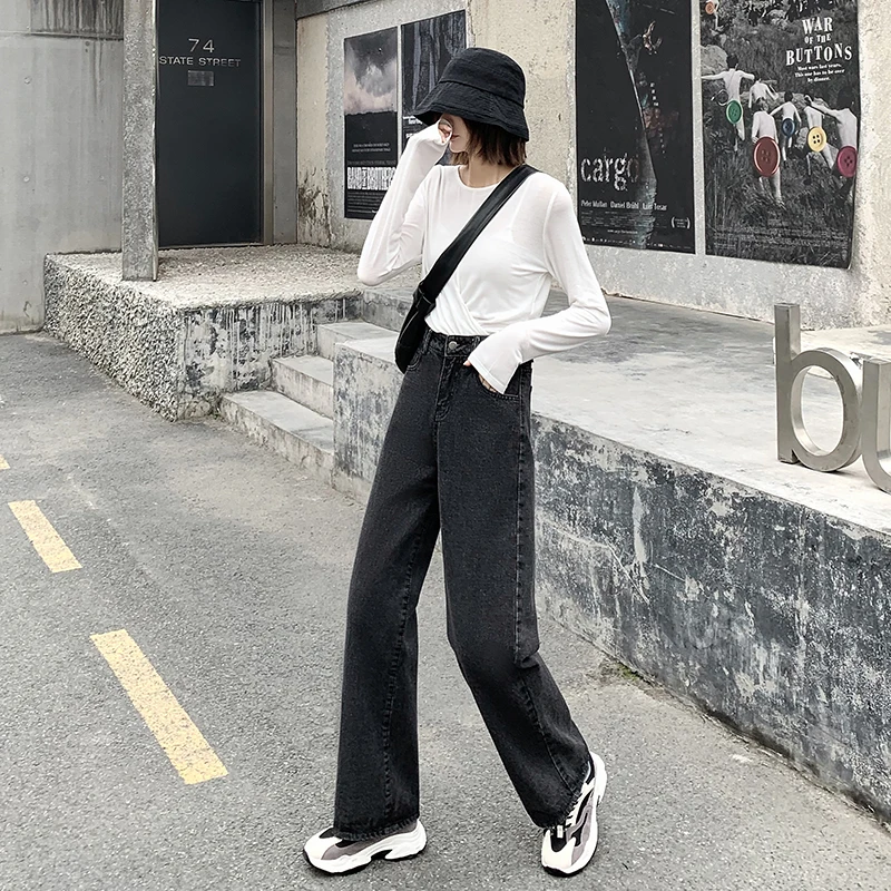 Mozuleva 2020 весенние модные женские джинсы с высокой талией прямые для женщин