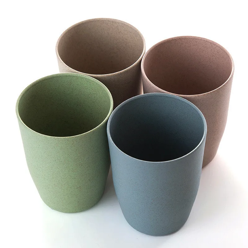 Чашка для бутылки с водой чашки из Пшеничная солома пластырь зубная щетка зубные