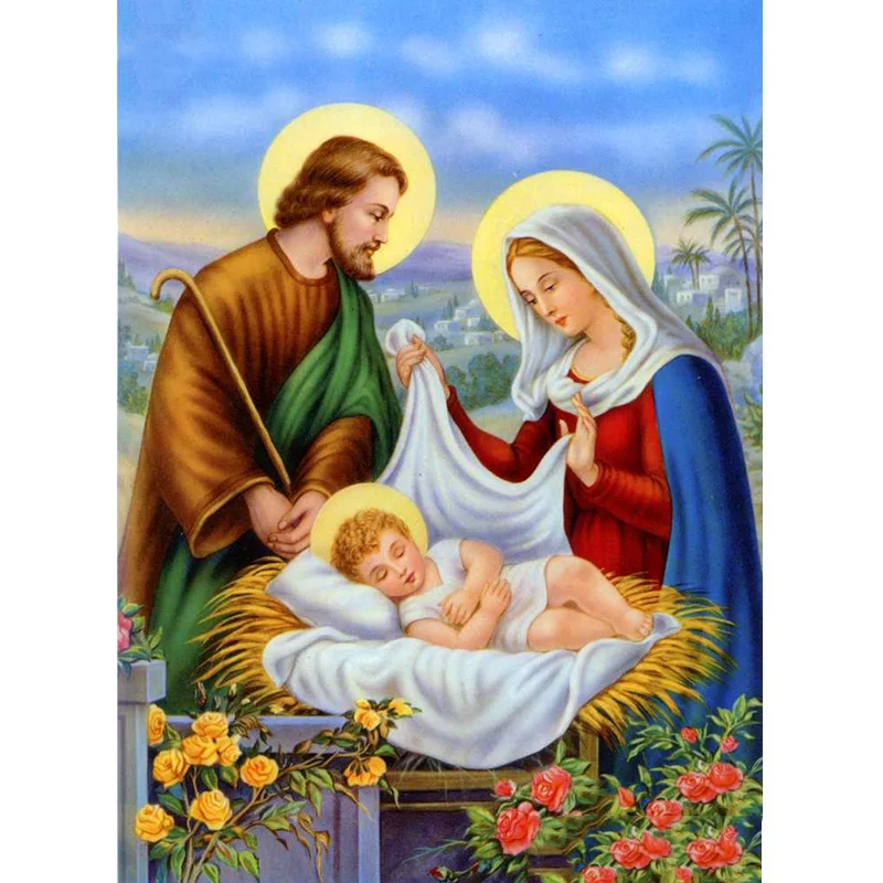 Алмазная живопись 5D религиозная Подвеска &quotИисус&quot картина с полными