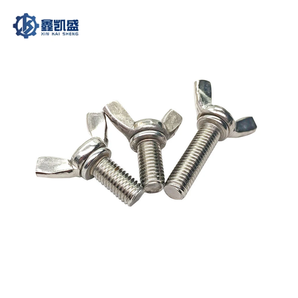 

5 Pcs M3 M4 M5 M6 M8 M10*L DIN316 Stainless Steel 304 A2-70 Butterfly Bolt Wing Bolt Thumb Wing Screw Claw Hand Tighten Screws