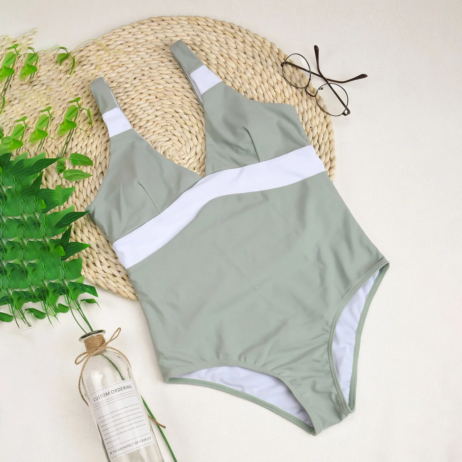 

Solid Color One Piece Swimsuit Women Swimwear Monokini Female Bathing Suit Surfing Bodysuit Swimsuit Ladies Sexy Beachwear S-L