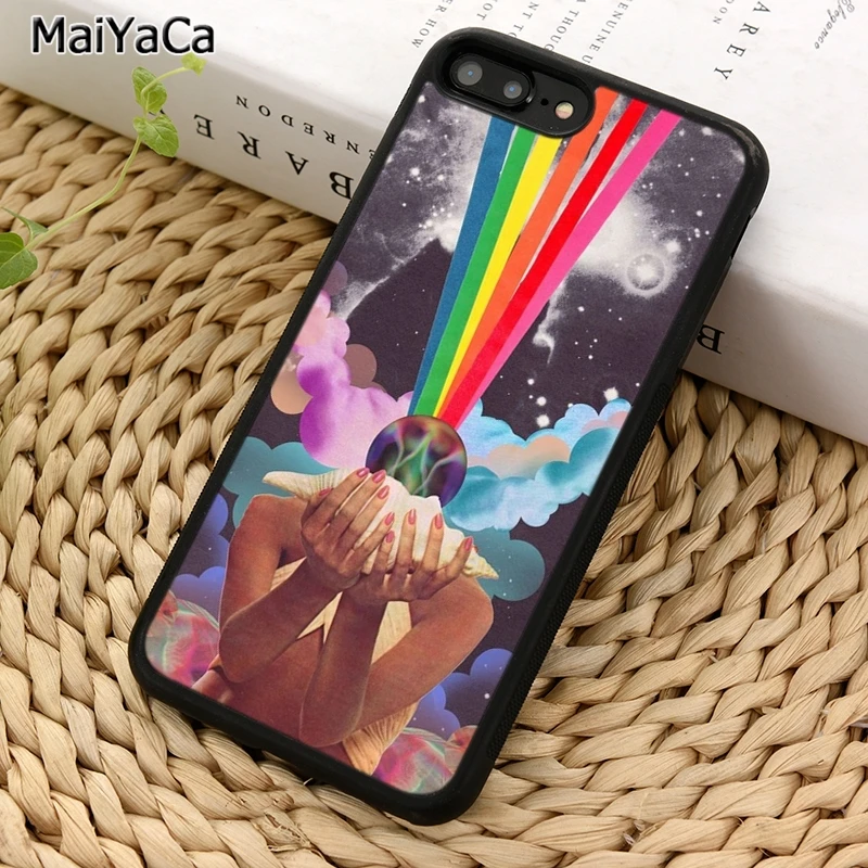 MaiYaCa Красочный Абстрактный хиппи Триппи арт чехол для телефона iPhone 5 6S 7 8 plus 11 12 Pro X