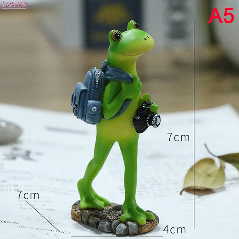 

Frogs Resin Crafts Creative Ornament Decoration Living Room Desktop Animal Present Bedroom Home Furnishing Miniature Hotsale
