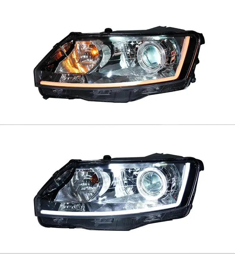 Luces Para Auto Automovil Assessoires сборка Cob Стайлинг светодиодные ходовые огни автомобиля Освещение Фары 18 для Skoda Rapid