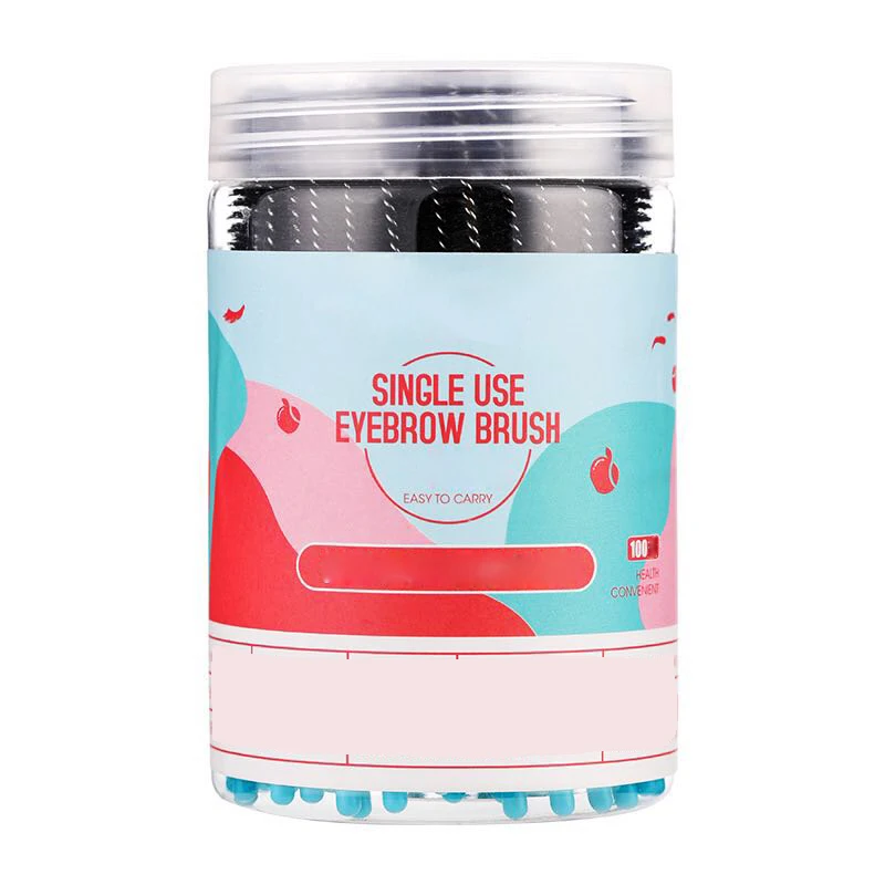 

100pcs/bottle Disposable Eyebrow Brush dust-proof Eyelash Brush Cosmetic Eye lash Extension Cleaning Brushes Makeup Tools