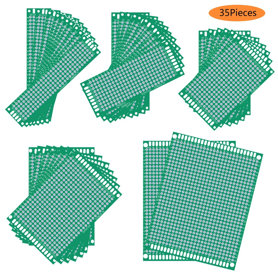 Двусторонняя печатная плата комплект прототипов универсальная 35 шт. 5 размеров