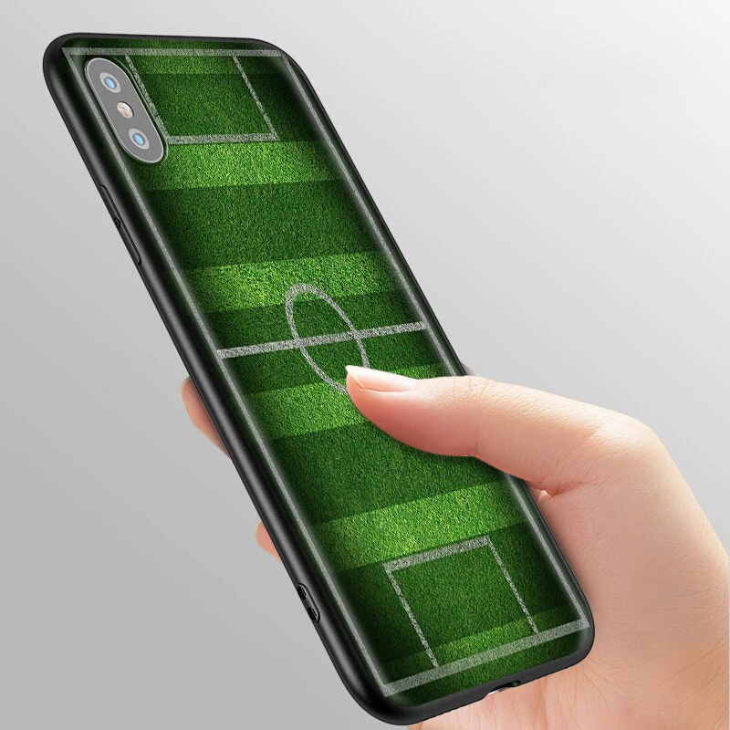 YIMAOC Fire Football Soccer Ball Silicone Soft Case for iPhone 12 Mini 11 Pro XS Max XR X 8 7 6 6S Plus 5 5S SE | Мобильные телефоны