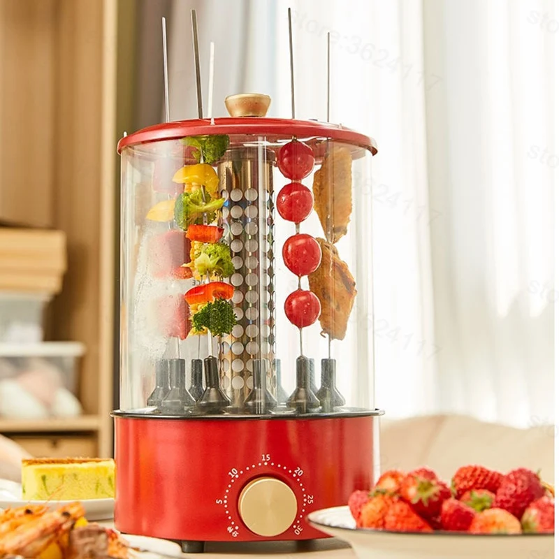 Скидка Электрический гриль Youpin для помещений, вращающаяся автоматическая плитка для барбекю, Бездымная печь, нагревательная печь для косичек ягне...