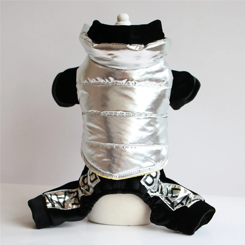 Красный черный комбинезон для собак теплая зимняя одежда домашних животных с