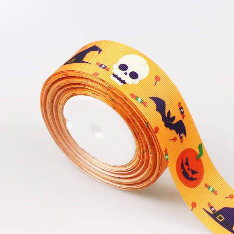 5 Meters Easter Cartoon Satin Halloween Ribbon Silk Grosgrain 25MM 38M DIY Decoration Character Ribbons For Crafts Gift Packing | Дом и сад