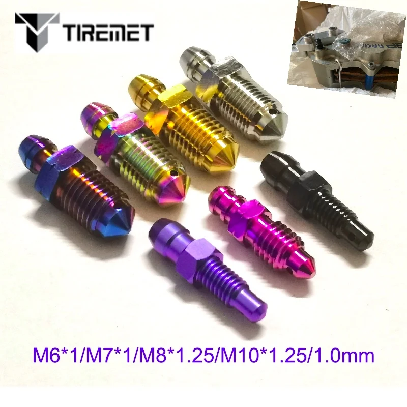 Tiremet M6 M7 M8x1.25 10x1.0/1.25 шаг мотоциклетного тормозного суппорта капельного соска