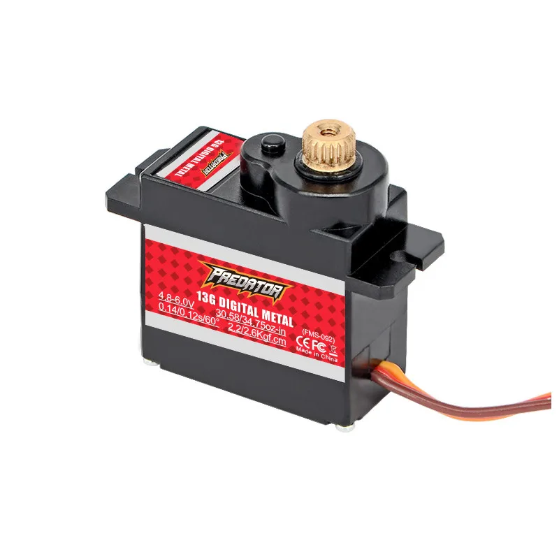 4 шт. FMS Predator 13g полностью Металлическая Шестерня цифровой аналоговый