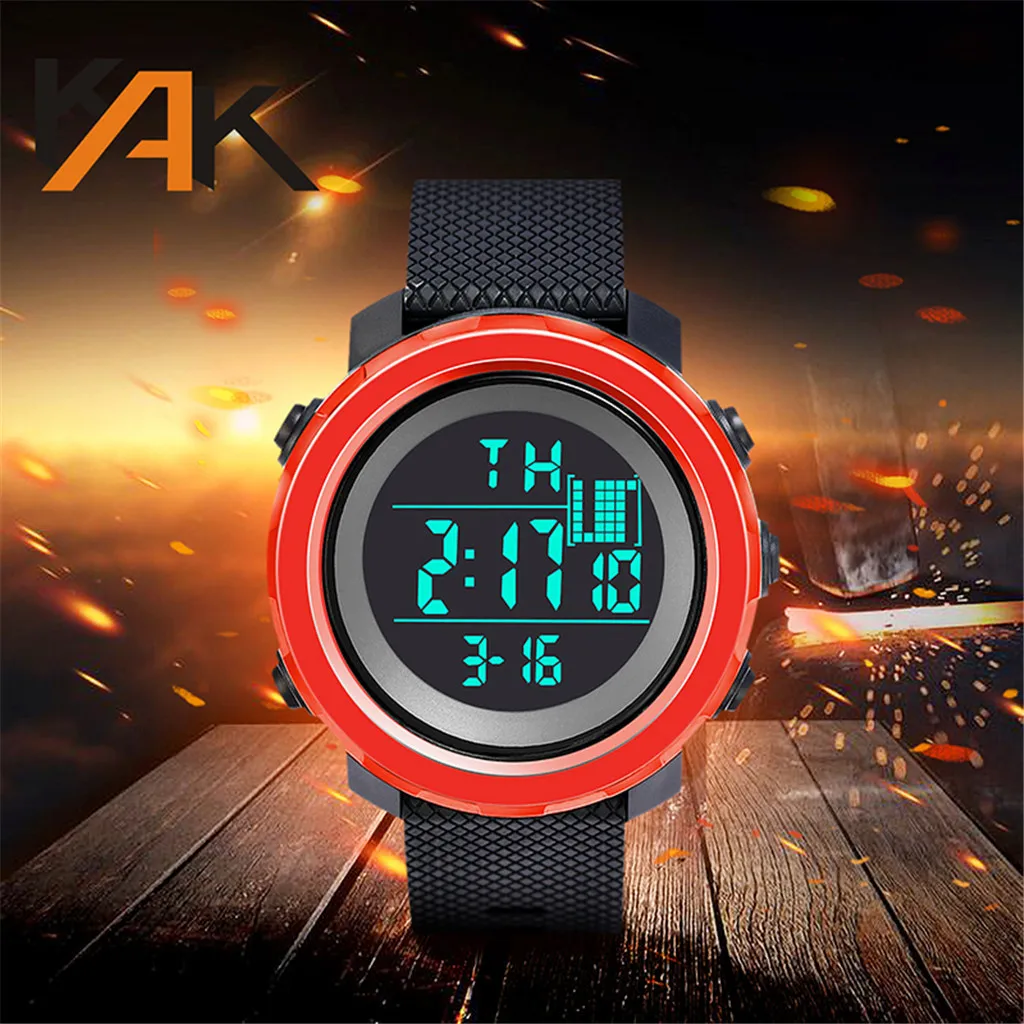 Модные высококачественные мужские водонепроницаемые электронные часы серии 30 м
