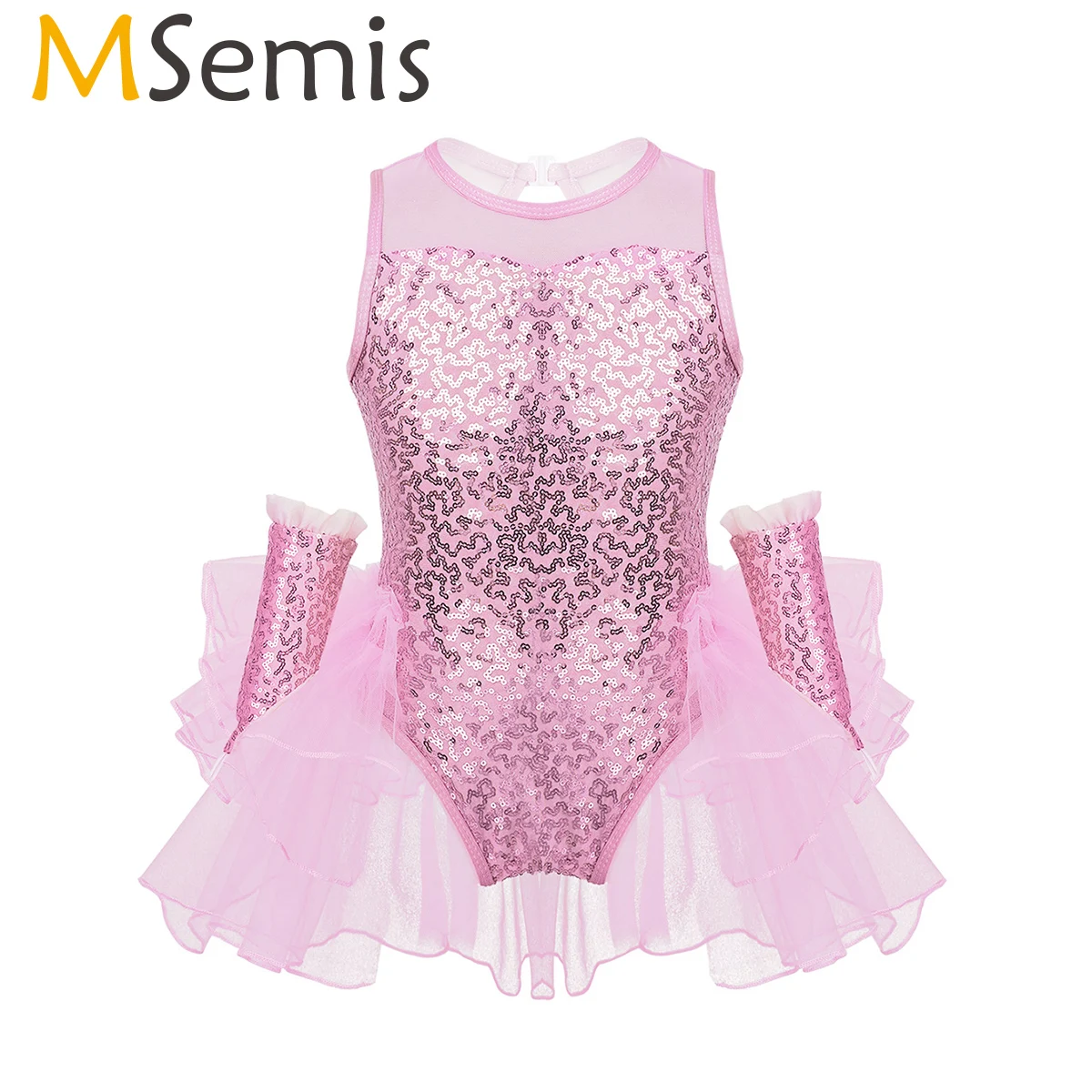 MSemis/Одежда для маленьких девочек танцевальная одежда с блестящими пайетками без
