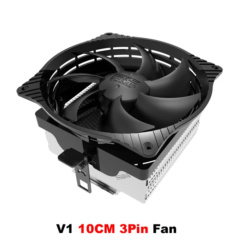 En-Labs тихий кулер для процессора с 100 мм PWM 4pin вентилятором для Intel LGA775/LGA1155/LGA1156, AMD Socket 754/939/AM2/AM2+/AM3/FM1/FM2 - Цвет лезвия: V1-10CM Fan