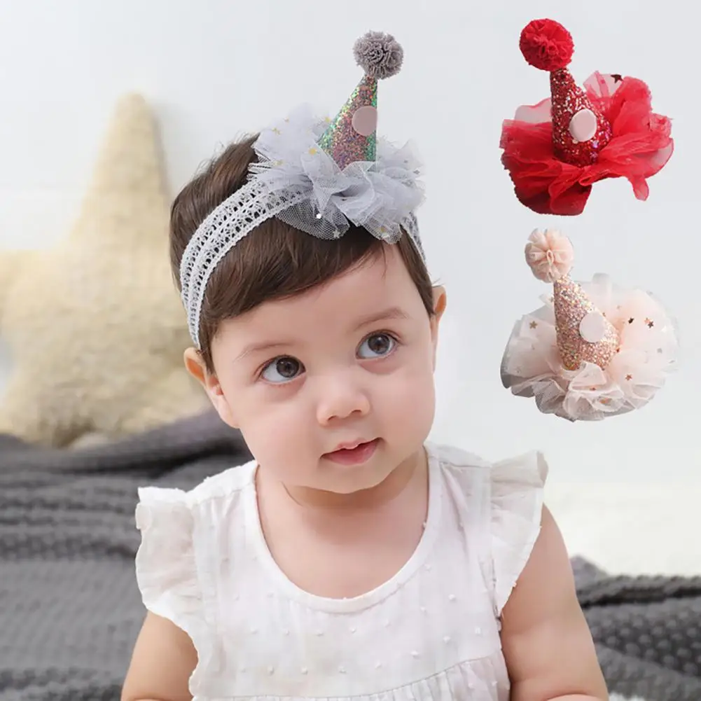 Gorros con purpurina para beb&eacute;, coloridos, para cumplea&ntilde;os, para ni&ntilde;os-2