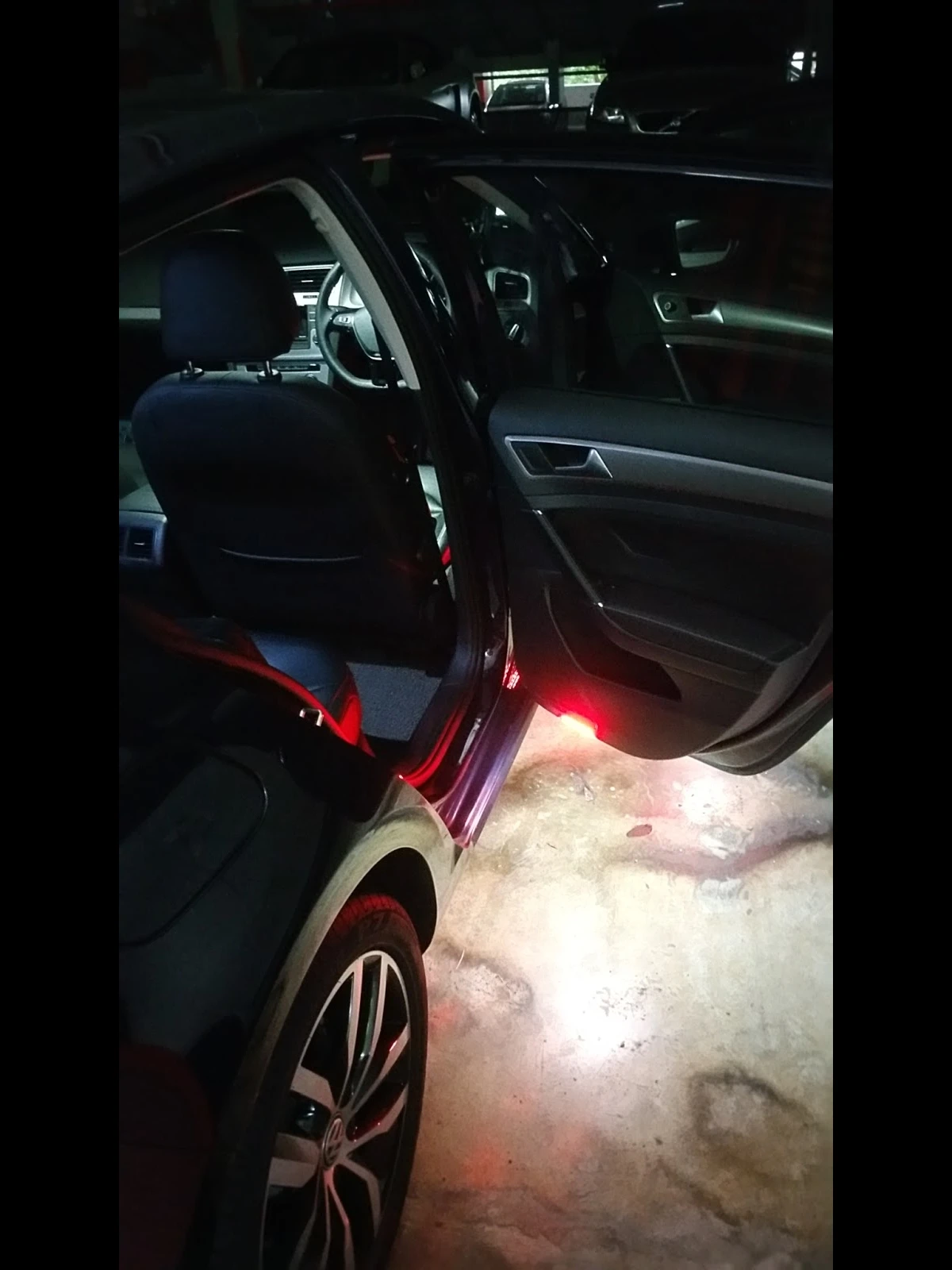 QCDIN CANbus LED Door Warning Light Car Signal for VW Golf Passat Touareg Tiguan Atlas Jetta Sharan Scirocco Teramont  | Автомобили и