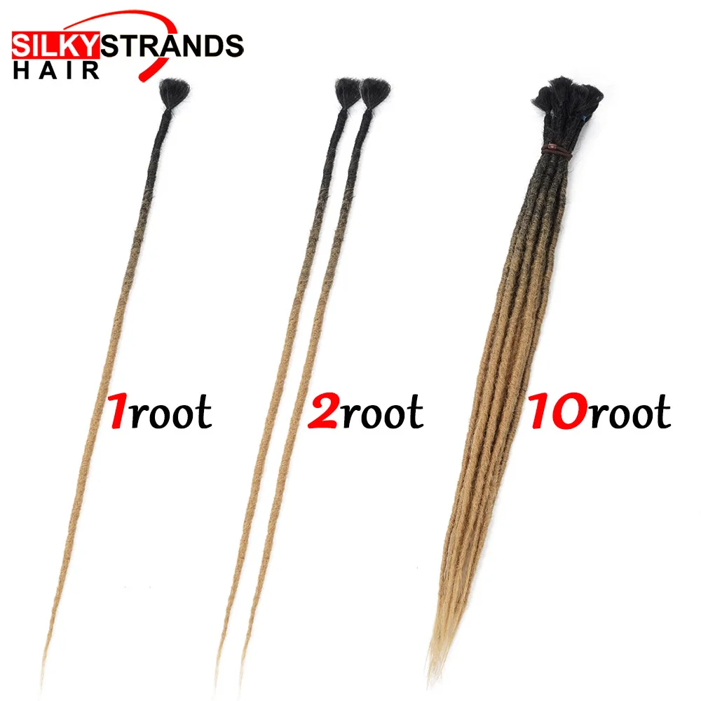 Афро синтетические дреды ручной работы удлинители волос для черных женщин Kanekalon