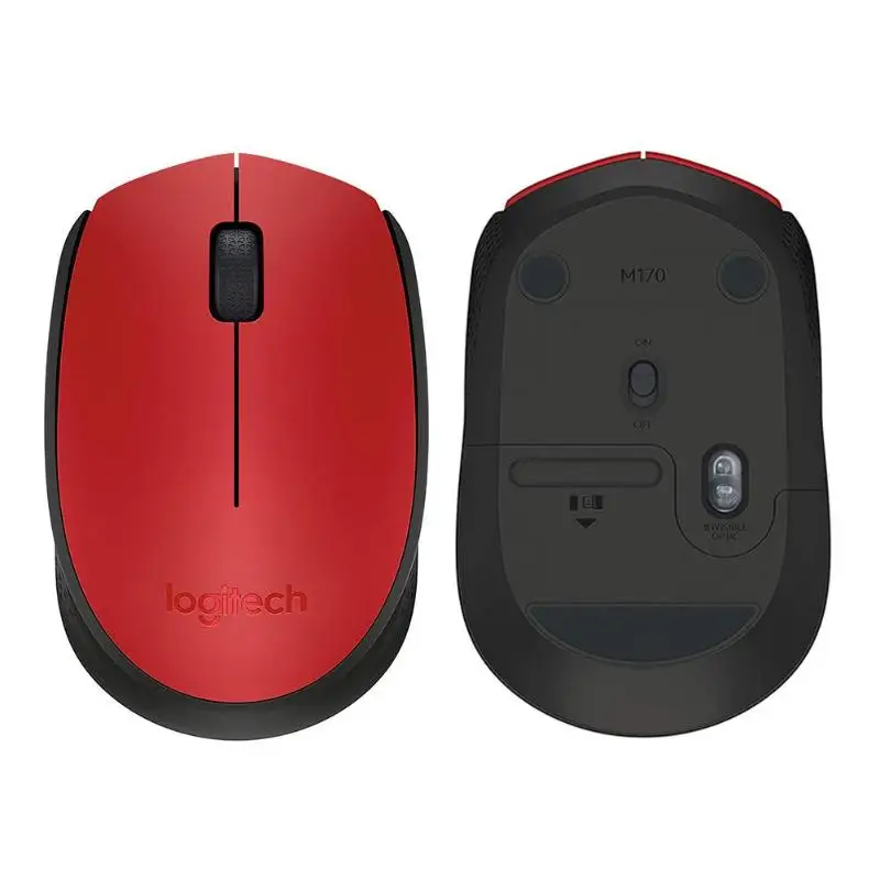 Беспроводная мышь logitech M170 2,4 ГГц 1000 dpi USB оптическая мышь с нано-приемником для ПК и ноутбука для дома и офиса с использованием компьютерных мышей