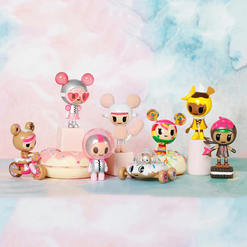 Оригинальный Tokidoki рисунок в форме пончика Семья 2nd глухая коробка милая Кукла