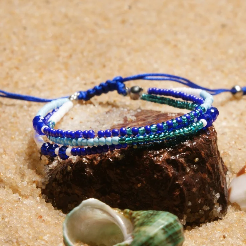 

Women Jewelry Gift Accessories Bohemian Style Wrist Chain Charm Bracelet for Men Ethnic Wind Lucky Colorful Friendship Bracelet