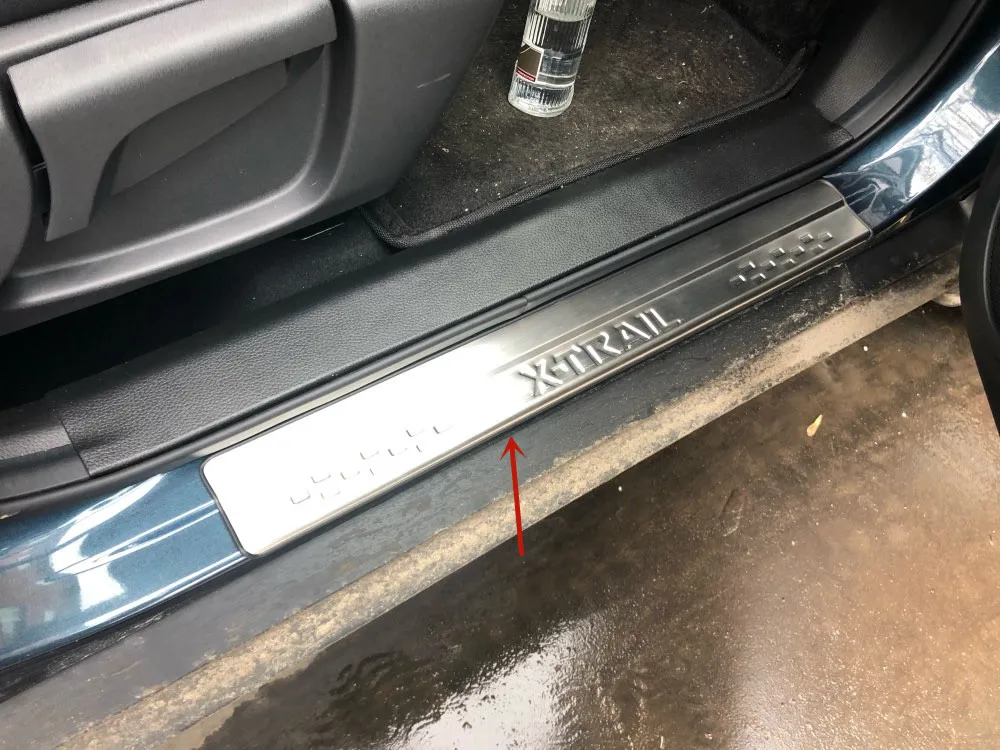 

Защитная пластина для Nissan X-Trail 2014-2018 из нержавеющей стали, приветственная педаль, защита от царапин, автомобильные аксессуары