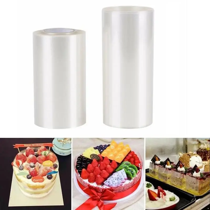 

1 Roll Transparent Cake Collar Mousse Surrounding Edge Kitchen Cake Chocolate Candy Baking Surround Film Lining Rings Molds
