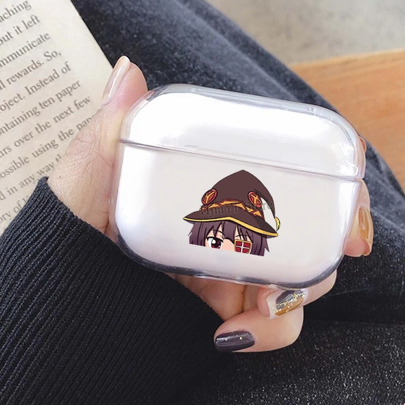 

Чехол Megumin peeker konosuba из ТПУ, чехол для AirPods Pro, чехол Bluetooth, чехол для Air Pods Pro, аксессуары для наушников, кожа