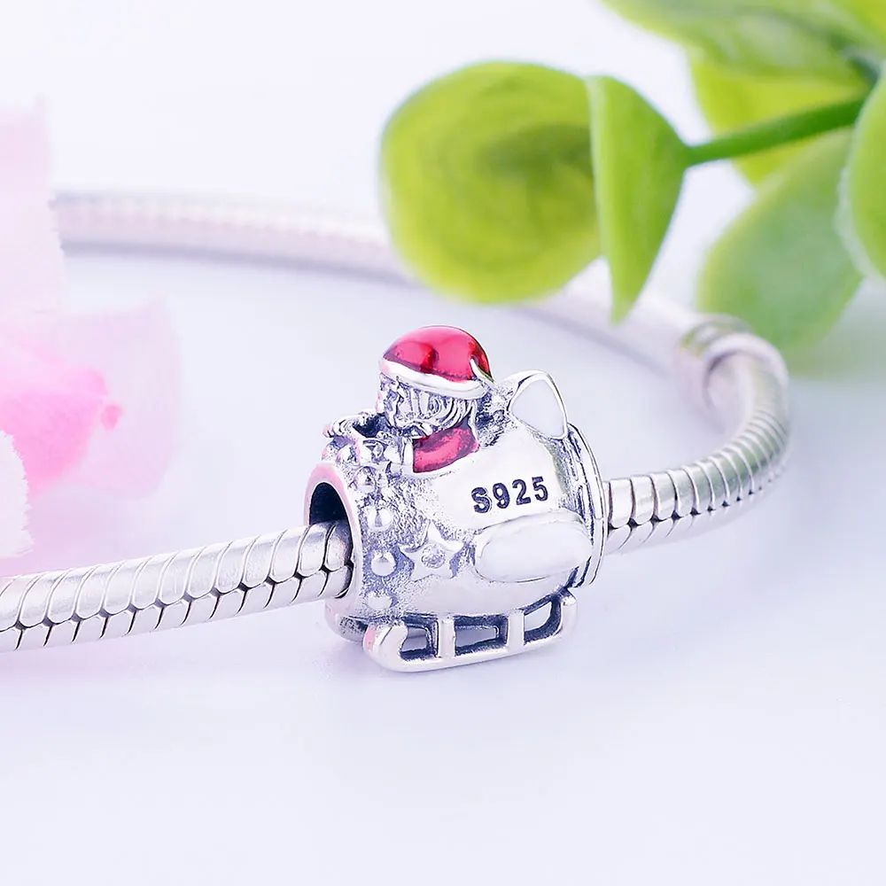 Подходят для оригинального браслета pandora коллекция зима 2018 серебро 925 пробы Санта