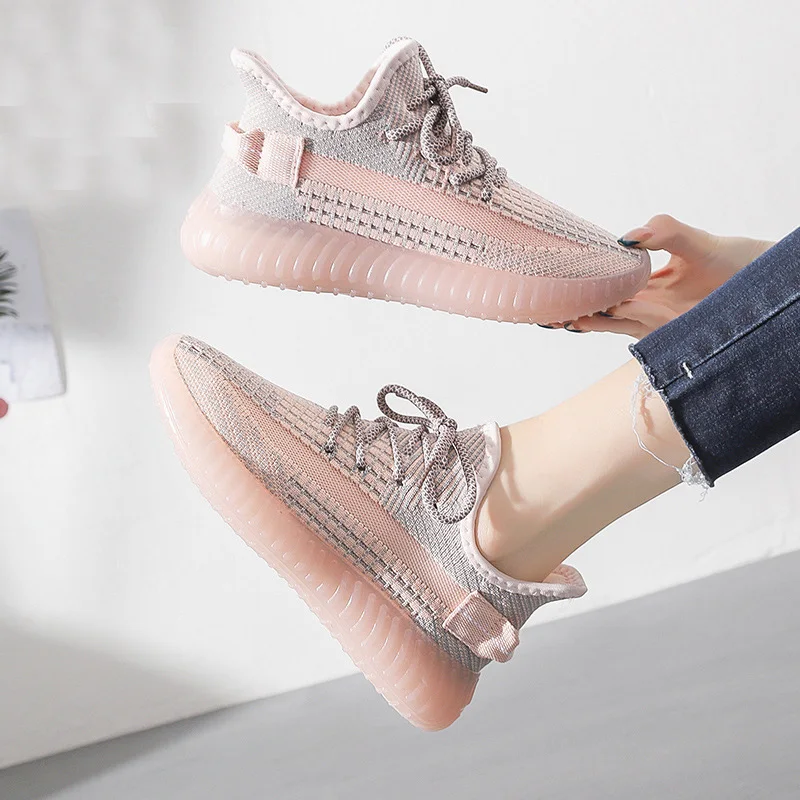 

Couple Coconut Shoes Trend Breathable Flying Woven Shoes Men's Shoes New Comfortable Wild Shoes Lace-up Mesh Sneakers